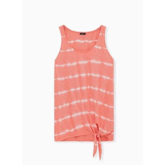 Torrid Heritage Slub Tie-Front Tank Top size 0 NWT - Picture 1 of 7